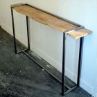 console chene pietement acier