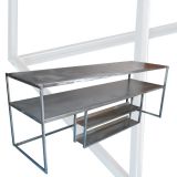 meuble tv/hifi. tout acier. Réalisation sur mesure